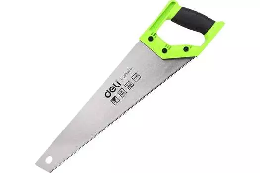 Ножовка по дереву Deli DL6840B, шаг зубьев 7 мм, длина полотна 400 мм (DL6840B)