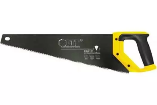 Ножовка по дереву FIT, шаг зубьев 7 мм, длина полотна 450 мм (40465)