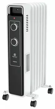Обогреватель масляный Royal Clima PARMA, 1.5 кВт, до 20 м, секций: 7, термостат, регулировка температуры, механическое управление, напольный, белый (ROR-PR7-1500M)