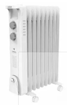 Обогреватель масляный Timberk TOR 21.1507 BC, 1.5 кВт, до 20 м, секций: 7, термостат, регулировка температуры, механическое управление, напольный, белый (15511226)