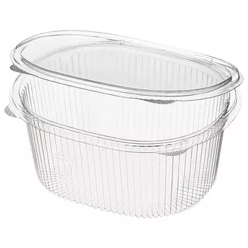 Одноразовые контейнеры ЮПЛАСТ ЮП-РКС, 1 л, ПЭТ, 14.8 см, прозрачный, 420 шт. (ЮУПМ6006)