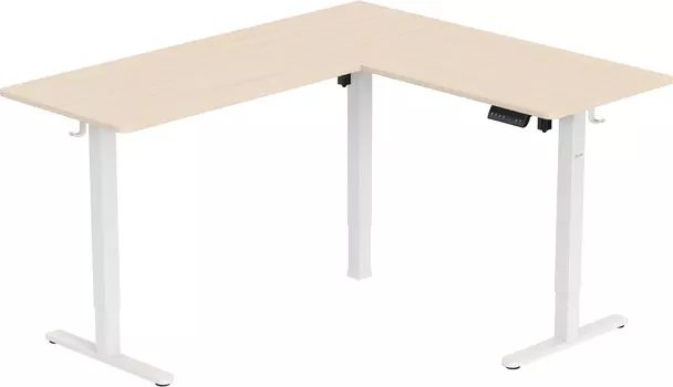 Офисный стол Cactus CS-EDXL-WWD, металл, белый дуб (CS-EDXL-WWD)