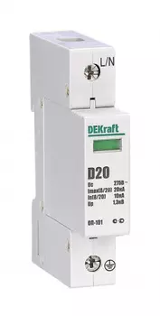 Ограничитель импульсных перенапряжений DEKraft ОП-101 1P, 10kA, 230В (18013DEK)
