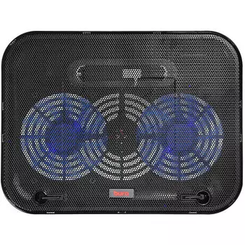 Охлаждающая подставка для ноутбука 14" Buro BU-LCP140-B214H, вентилятор: 140, 1xUSB, металл, пластик, черный (363701)