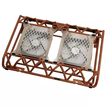 Охлаждающая подставка для ноутбука 17.3" STM GAMING ICEPAD IP33 RED, вентилятор: 2x120 mm, красная подсветка, 2xUSB, пластик, красный (IP33 Red)