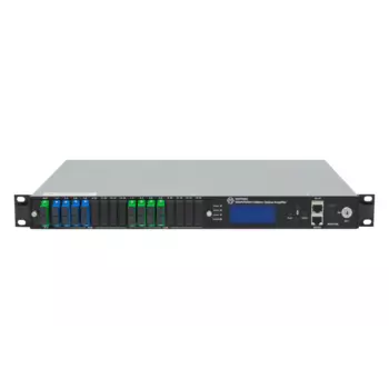 Оптический усилитель VERMAX MLP-8x21 SP 1U, для сетей КТВ, 2 входа, 8*21dBm выходов, WDM фильтр PON, серый (Vermax-MLP-8x21 SP 1U)