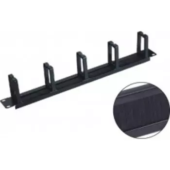 Органайзер кабельный 5bites CM-107B, горизонтальный, 19", 1U, 5-колец, 0, металл, черный