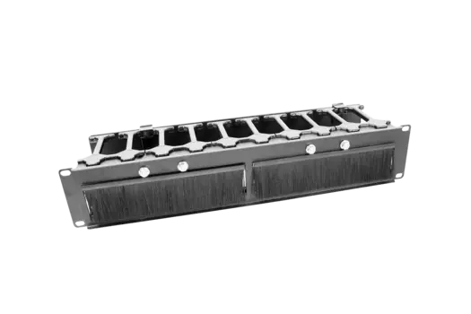 Органайзер кабельный ЦМО, горизонтальный, 19", 3U, металл, с пластиковыми пальцами серый (ГКО-П-3-9005)