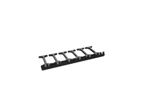 Органайзер кабельный ЦМО ВКО-П-9005, вертикальный, пластик/металл, с пластиковыми пальцами, 6 пальцев черный (ВКО-П-9005)