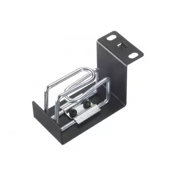 Органайзер кабельный Netko A, одинарный, 1-колец, металл черный (SA-MCR.0001)