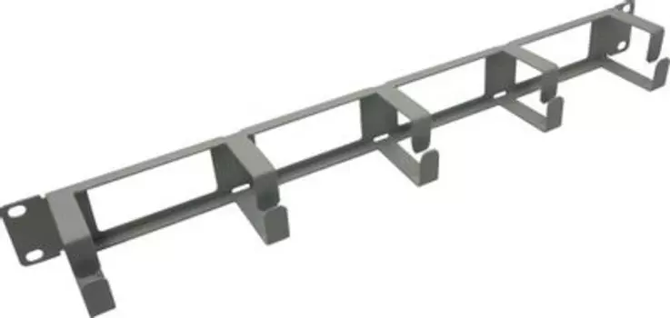 Органайзер кабельный NT CO-HО G, горизонтальный, 19", 1U, металл черный (089504)