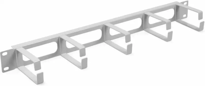 Органайзер кабельный NTSS, горизонтальный, 19", 2U, 5-колец, металл серый (NTSS-HORG-2U-4(70))