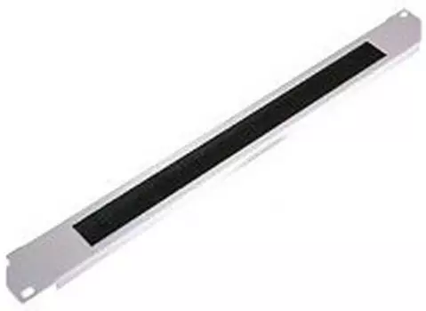 Органайзер кабельный NTSS NTSS-BO-1U, горизонтальный, 19", 1U, металл, односторонний щетки серебристый (NTSS-BO-1U)