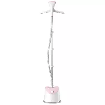 Отпариватель напольный Philips Easy Touch GC484 1.8 кВт, белый/розовый (GC484/49)