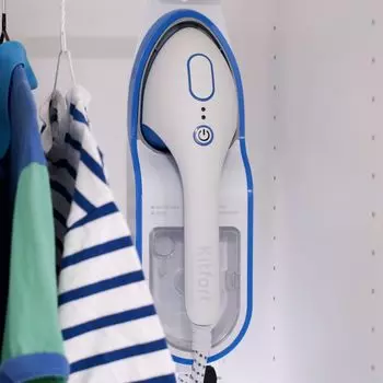 Отпариватель ручной Kitfort КТ-9130-3 1.5 кВт, белый/синий (КТ-9130-3)