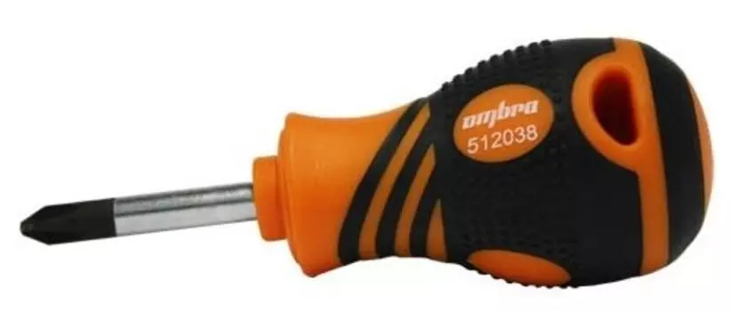 Отвертка крестовая PH2x-, CrV, магнитный наконечник, Ombra 512038 (55118)