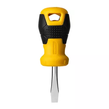 Отвертка плоская SL6x38мм, CrV, прорезиненная рукоять, Deli (DL6360381)