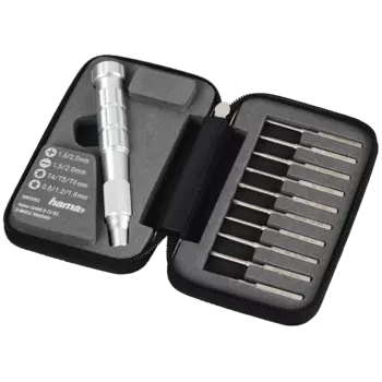 Отвертка с набором бит/насадок, предметов в наборе: 11шт., кейс, Hama UniversalScrew 11 (00053052)