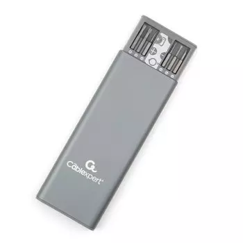 Отвертка с набором бит/насадок, предметов в наборе: 49 шт., насадки легированная сталь s2, биты сталь S-2, SQ0, SL1, SL3, Triangle 3, Triangle 2, SQ2, SQ1, H0.7, Triangle 2.3, PH1, pentalobe 2.0, SL2, H3.5, U-shaped 2.6, standoff 1.5, Y3.0, Y2.5, Y2.0, Y0.8, pentalobe 1.5, H0.9, PH1.5, T5, T4, T3, T2, PH3.0, PH2.0, SL1.5, H4.0, T6, T7, T8, T9, H3.0, H2.5, H2.0, H1.5, H1.3, T20, PH3.5, PH2.5, SL3.5, SL2.5, pentalobe 1.2, pentalobe 0.8, T15, T10, ложемент, Cablexpert TK-SD-08R (TK-SD-08R)