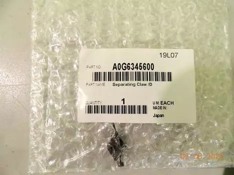 Палец отделения барабана Konica Minolta оригинал для Konica Minolta bizhub PRO 951/1052/1250 (A0G6345600)