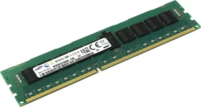 Память DDR3 RDIMM 8Gb, 1600MHz, CL11, 1.35V, Single Rank, ECC Reg, Samsung (M393B1G70QH0-YK0)