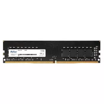 Память DDR4 DIMM 16Gb, 3200MHz, CL16, 1.35V, Netac, Basic (NTBSD4P32SP-16)
