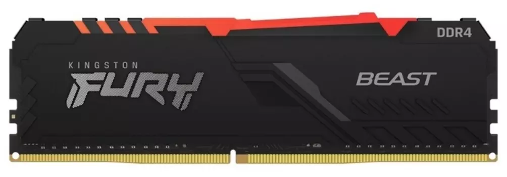 Память DDR4 DIMM 32Gb, 2666MHz, CL16, 1.2 В, Kingston, FURY Beast RGB (KF426C16BBA/32)