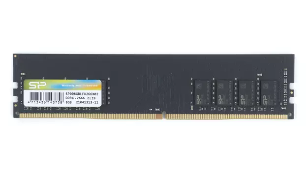 Память DDR4 DIMM 8Gb, 2666MHz, CL19, 1.2V, Silicon Power (SP008GBLFU266X02) Retail