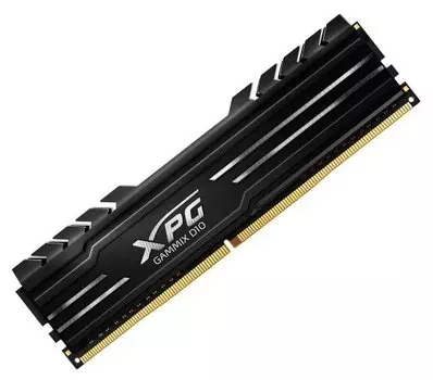Память DDR4 DIMM 8Gb, 3200MHz, CL16, 1.35 В, ADATA, XPG GAMMIX D10 Black (AX4U32008G16A-SB10)