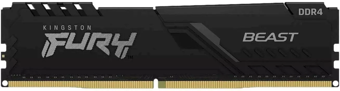 Память DDR4 DIMM 8Gb, 3200MHz, CL16, 1.35V, Kingston FURY Beast (KF432C16BB/8-SP) Retail