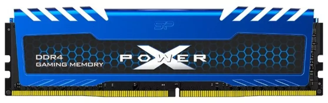 Память DDR4 DIMM 8Gb, 3200MHz, CL16, 1.2 В, Silicon Power, XPower Turbine (SP008GXLZU320BSA)