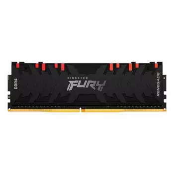 Память DDR4 DIMM 8Gb, 3200MHz, CL16, 1.35 В, Kingston, FURY Renegade RGB (KF432C16RBA/8)