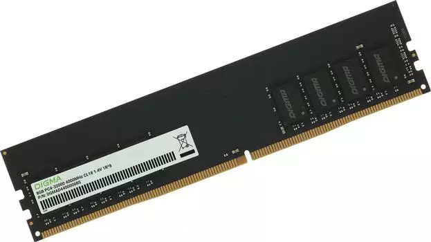 Память DDR4 DIMM 8Gb, 4000MHz, CL18, 1.4V, DIGMA (DGMAD44000008S) Retail