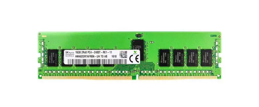 Память DDR4 RDIMM 16Gb, 2400MHz, CL17, 1.2V, Dual Rank, ECC Reg, Hynix (HMA82GR7AFR8N-UH)