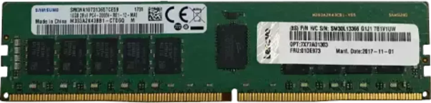 Память DDR4 RDIMM 16Gb, 2933MHz, 1.2V, Single Rank Reg, Lenovo (4ZC7A08707)