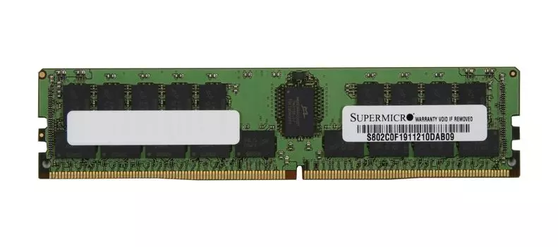 Память DDR4 RDIMM 32Gb, 3200MHz, CL22, 1.2 В, Dual Rank, ECC Reg, Supermicro (MEM-DR432L-CL06-ER32)