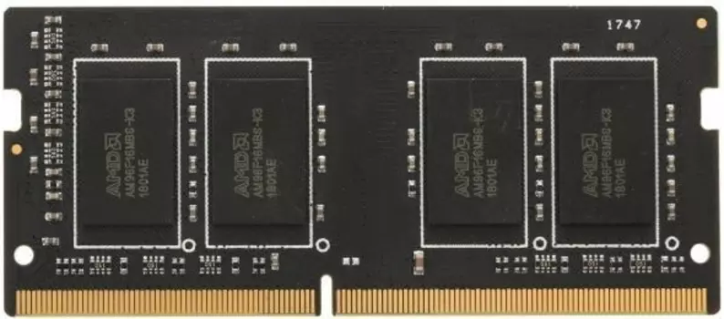 Память DDR4 SODIMM 16Gb, 2133MHz, CL15, 1.2V AMD Radeon R7 Performance Series (R7416G2133S2S-U)