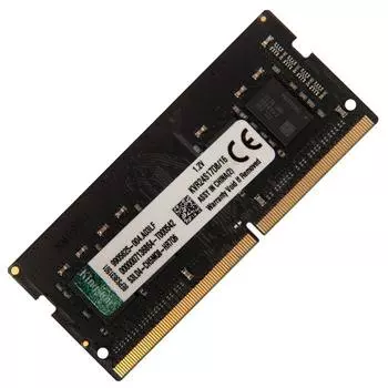 Память DDR4 SODIMM 16Gb, 2400MHz, CL17, 1.2 В, Kingston (KVR24S17S8/16)