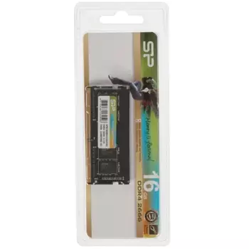 Память DDR4 SODIMM 16Gb, 2666MHz, CL19, 1.2 В, Silicon Power (SP016GBSFU266F02) Retail