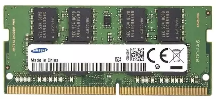 Память DDR4 SODIMM 16Gb, 3200MHz, CL22, 1.2 В, Samsung (M471A2K43EB1-CWE)