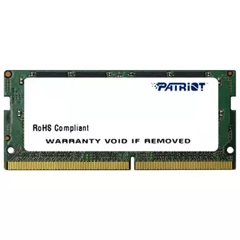 Память DDR4 SODIMM 4Gb, 2400MHz, CL17, 1.2 В, Patriot Memory, Signature (PSD44G240082S)