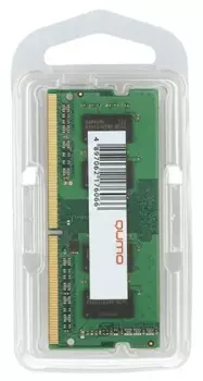 Память DDR4 SODIMM 8Gb, 2666MHz, CL19, 1.2 В, Qumo (QUM4S-8G2666C19)