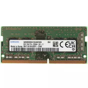 Память DDR4 SODIMM 8Gb, 3200MHz, CL22, 1.2V Samsung (M471A1K43EB1-CWED0)