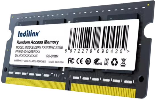 Память DDR4 SODIMM 8Gb, 3200MHz, CL22, 1.2V, Indillinx (IND-ID4N32SP08X) Retail