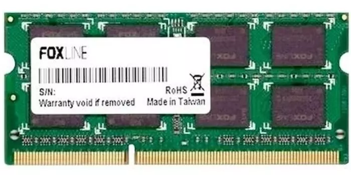 Память DDR4 SODIMM 8Gb, 3200MHz, CL22, Foxline (FL3200D4S22-8GSE) Retail