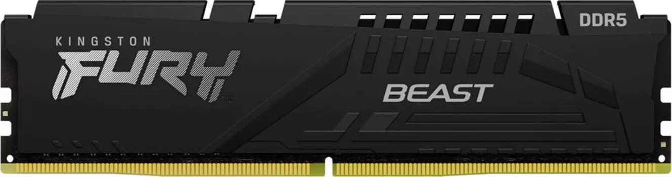 Память DDR5 DIMM 16Gb, 5600MHz, CL40, 1.25 В, Kingston, FURY Beast Black (KF556C40BB-16)