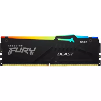 Память DDR5 DIMM 16Gb, 6000MHz, CL36, 1.35V, Kingston FURY Beast Black RGB EXPO (KF560C36BBE2A-16) Retail