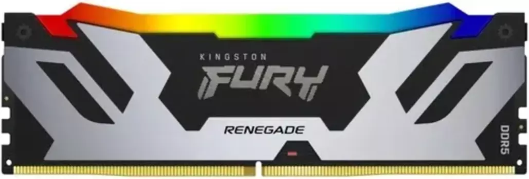 Память DDR5 DIMM 16Gb, 6800MHz, CL36, 1.4 В, Kingston, FURY Renegade Silver RGB (KF568C36RSA-16) Retail