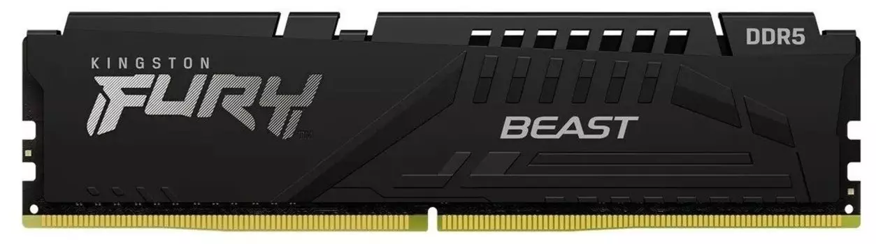 Память DDR5 DIMM 8Gb, 5600MHz, CL40, 1.25 В, Kingston, FURY Beast Black (KF556C40BB-8)