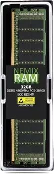 Память DDR5 RDIMM 32Gb, 4800MHz, 1.1V, Dual Rank, ECC Reg, Hynix (HMCG88MEBRA113N)